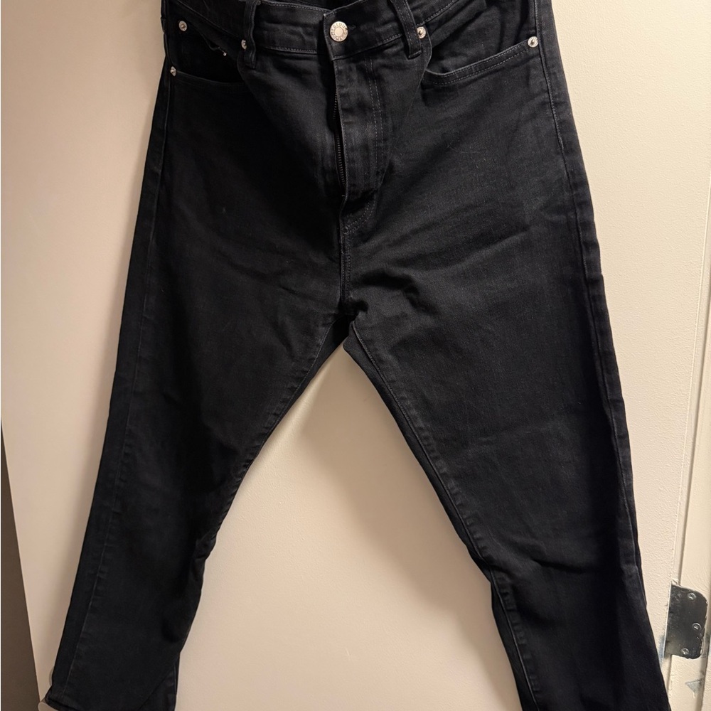 Club Monaco Men's Slim Straight Black Jeans